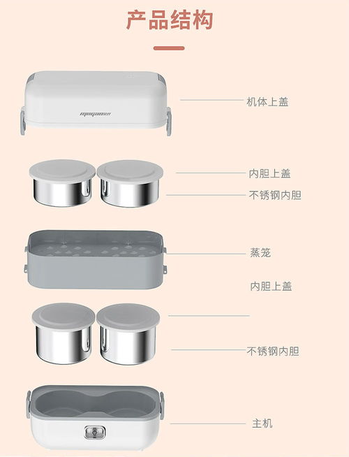 蒙得MD-628電熱飯盒 便捷烹飪新體驗，不銹鋼內膽引領健康生活
